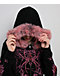 Vitriol Anya Black Faux Fur Crop Zip Hoodie - Thumbnail image 6 of 6