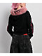 Vitriol Anya Black Faux Fur Crop Zip Hoodie - Thumbnail image 2 of 6