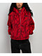 Vitriol Axle Shattered Red Plush Zip Hoodie - Thumbnail image 1 of 3