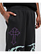 Vitriol Baggy Black Fleece Sweatpants - Thumbnail image 3 of 5