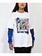 Vitriol Bixie Artificial White & Blue Layered Long Sleeve T-Shirt - Thumbnail image 1 of 3