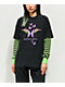 Vitriol Bixie Black & Green Layered Long Sleeve T-Shirt