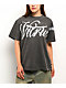 Vitriol Blurred Flowers Vintage Grey T-Shirt - Thumbnail image 1 of 3