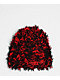 Vitriol Bonham Distressed Black & Red Skully Beanie - Thumbnail image 1 of 2