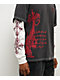 Vitriol Brutal Grey & Off White 2fer Long Sleeve T-Shirt - Thumbnail image 4 of 5