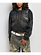 Vitriol Camden Black Wash Denim Crop Hooded Jacket - Thumbnail image 3 of 7