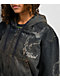 Vitriol Camden Black Wash Denim Crop Hooded Jacket - Thumbnail image 5 of 7