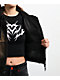 Vitriol Camden Cross Black Wash Crop Hooded Jacket - Thumbnail image 5 of 8