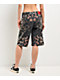 Vitriol Cindra Leopard Black Denim Shorts - Thumbnail image 2 of 4
