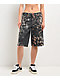 Vitriol Cindra Leopard Black Denim Shorts - Thumbnail image 1 of 4