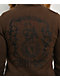 Vitriol Cole Brown Faux Fur Crop Zip Sweater - Thumbnail image 4 of 7