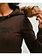 Vitriol Cole Brown Faux Fur Crop Zip Sweater - Thumbnail image 5 of 7
