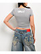 Vitriol Creepin Grey Crop T-Shirt - Thumbnail image 3 of 3