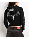 Vitriol Cyber Charm Black Crop Zip Hoodie - Thumbnail image 2 of 7