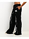 Vitriol Cyber Chrome Black Wide Leg Sweatpants - Thumbnail image 3 of 8
