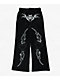 Vitriol Cyber Chrome Black Wide Leg Sweatpants - Thumbnail image 8 of 8
