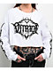 Vitriol Cyber Chrome White Long Sleeve Crop T-Shirt - Thumbnail image 3 of 4