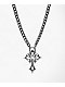 Vitriol Cyber Cross Silver Necklace - Thumbnail image 2 of 3