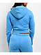 Vitriol Cyber Dragon Blue Crop Zip Hoodie - Thumbnail image 2 of 5