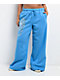 Vitriol Cyber Dragon Blue Wide Leg Sweatpants - Thumbnail image 3 of 7
