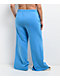 Vitriol Cyber Dragon Blue Wide Leg Sweatpants - Thumbnail image 4 of 7