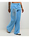 Vitriol Cyber Dragon Blue Wide Leg Sweatpants - Thumbnail image 7 of 7