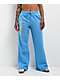 Vitriol Cyber Dragon Blue Wide Leg Sweatpants - Thumbnail image 1 of 7