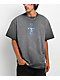 Vitriol Cyber Seraphim Char Grey Wash T-Shirt - Thumbnail image 2 of 4