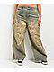 Vitriol Cyberfly Verona Petrol Wash Wide Leg Jeans - Thumbnail image 4 of 12