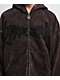 Vitriol Death Grip Brown Wash Crop Zip Hoodie - Thumbnail image 3 of 6