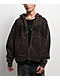 Vitriol Death Grip Brown Wash Crop Zip Hoodie - Thumbnail image 6 of 6