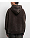 Vitriol Death Grip Brown Wash Crop Zip Hoodie - Thumbnail image 2 of 6