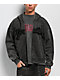 Vitriol Death Grip Grey Wash Crop Zip Hoodie - Thumbnail image 1 of 8