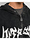 Vitriol Death Grip Studded Black Wash Crop Zip Hoodie - Thumbnail image 6 of 8
