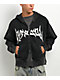 Vitriol Death Grip Studded Black Wash Crop Zip Hoodie - Thumbnail image 1 of 8