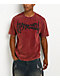Vitriol Death Grip Studded Red Wash T-Shirt - Thumbnail image 1 of 6