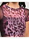 Vitriol Delphi Black & Pink Mesh Top - Thumbnail image 4 of 5
