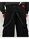 Vitriol Drained Ultra Wide Strap Cargo Black Shorts - Thumbnail image 4 of 7