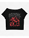 Vitriol Dylan Black Scoop Neck Crop T-Shirt - Thumbnail image 4 of 4