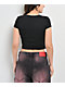 Vitriol Edgy Angel Black Crop T-Shirt - Thumbnail image 2 of 3