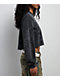Vitriol Edgy Overlord Black Wash Long Sleeve Crop T-Shirt - Thumbnail image 4 of 4