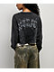 Vitriol Edgy Overlord Black Wash Long Sleeve Crop T-Shirt - Thumbnail image 1 of 4