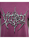 Vitriol Eyes On Me Purple Wash Boxy T-Shirt - Thumbnail image 2 of 2