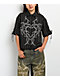 Vitriol Fallon Laced Grey Pinstripe Crop Button Up Shirt - Thumbnail image 1 of 5