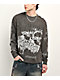 Vitriol Feral Friend Black Knit Long Sleeve T-Shirt - Thumbnail image 1 of 5