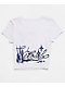 Vitriol Flow White Crop T-Shirt - Thumbnail image 6 of 6
