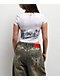 Vitriol Flow White Crop T-Shirt - Thumbnail image 2 of 6