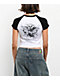 Vitriol Forsaken Black & White Raglan Crop T-Shirt - Thumbnail image 2 of 3
