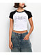 Vitriol Forsaken Black & White Raglan Crop T-Shirt - Thumbnail image 1 of 3