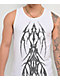 Vitriol Fruit Bat White Ribbed Tank Top - Thumbnail image 3 of 3